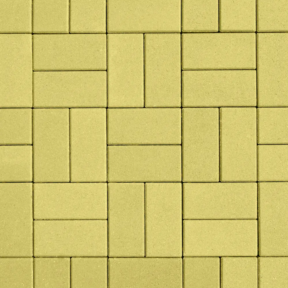 Плитка тротуарная Призма двухслойная 200x100x50 мм жёлтый 82907312 STLM-2137053 Santreyd  - Вид №1