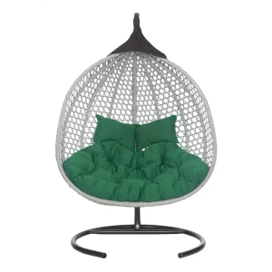 91732906 Кресло подвесное Laura outdoor FID 510 Фиджи 2-х местные до 140 кг серый/серебристый STLM-1495147
