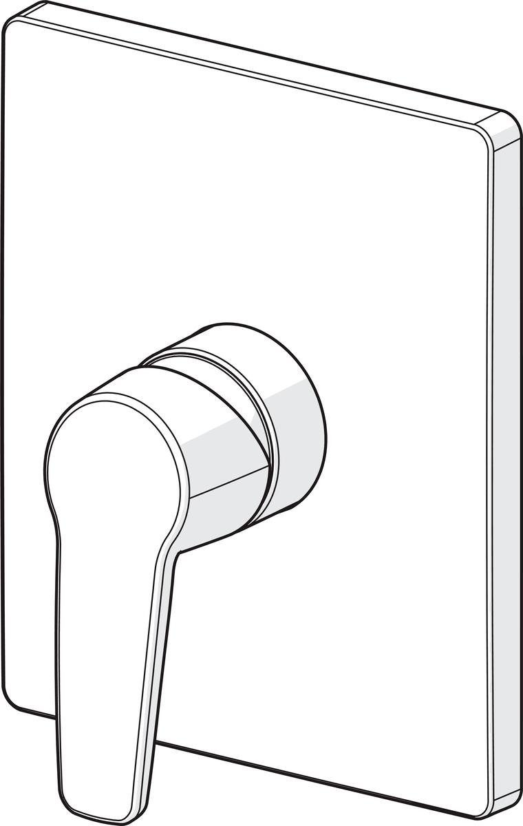 Oras 3987 Панель смесителя для душа 3987 Saga Хром  - Вид №2