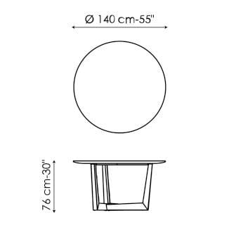 Круглый стол BONALDO искусство ARCH-00065558 - Вид №3