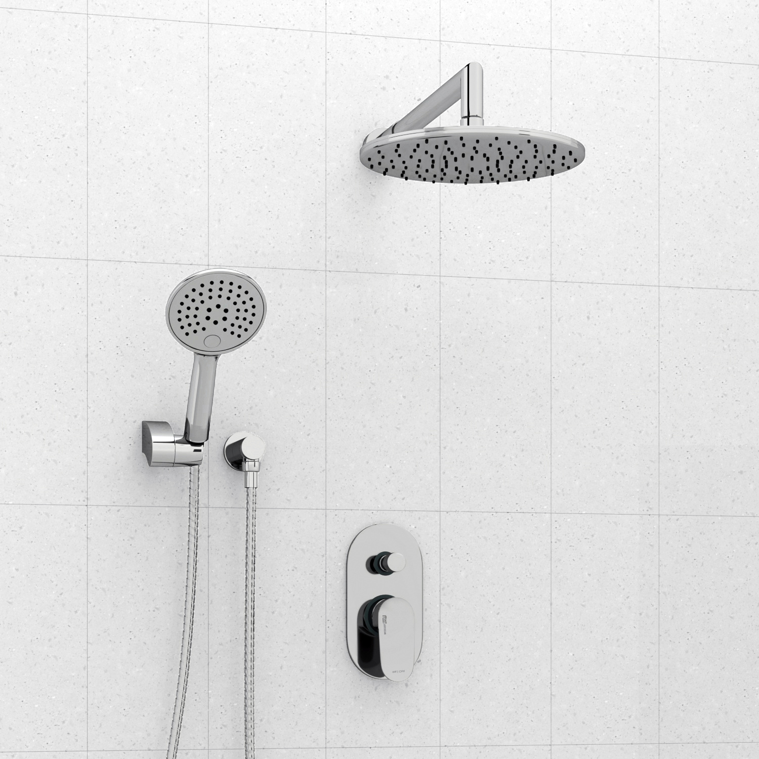 A14030 Встраиваемый комплект для душа с верхней душевой насадкой и лейкой WasserKRAFT 