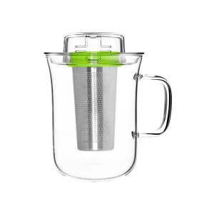 5676509GR Кружка с заварочным фильтром me cup 400 мл зеленая QDO