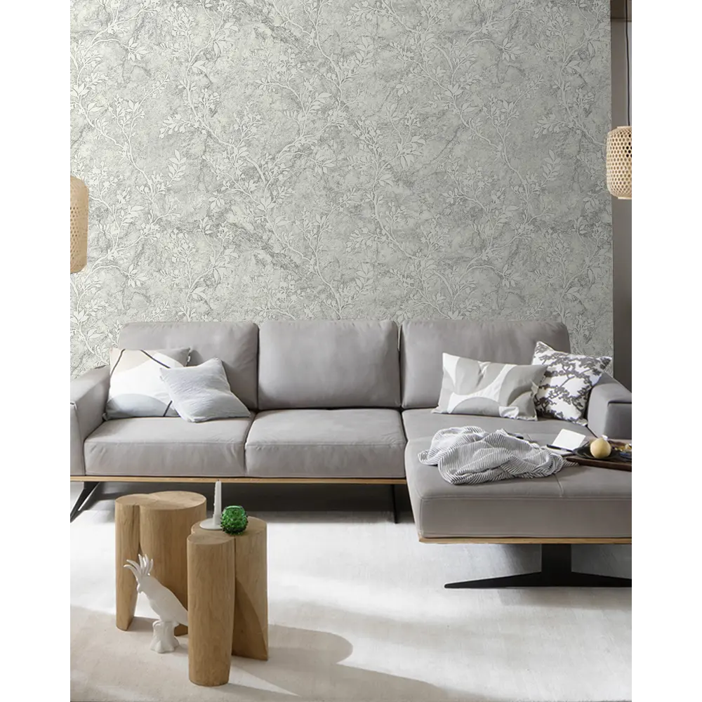 Обои флизелиновые Solo Grace серые 1.06 м 201509 STLM-2178807 - Вид №2