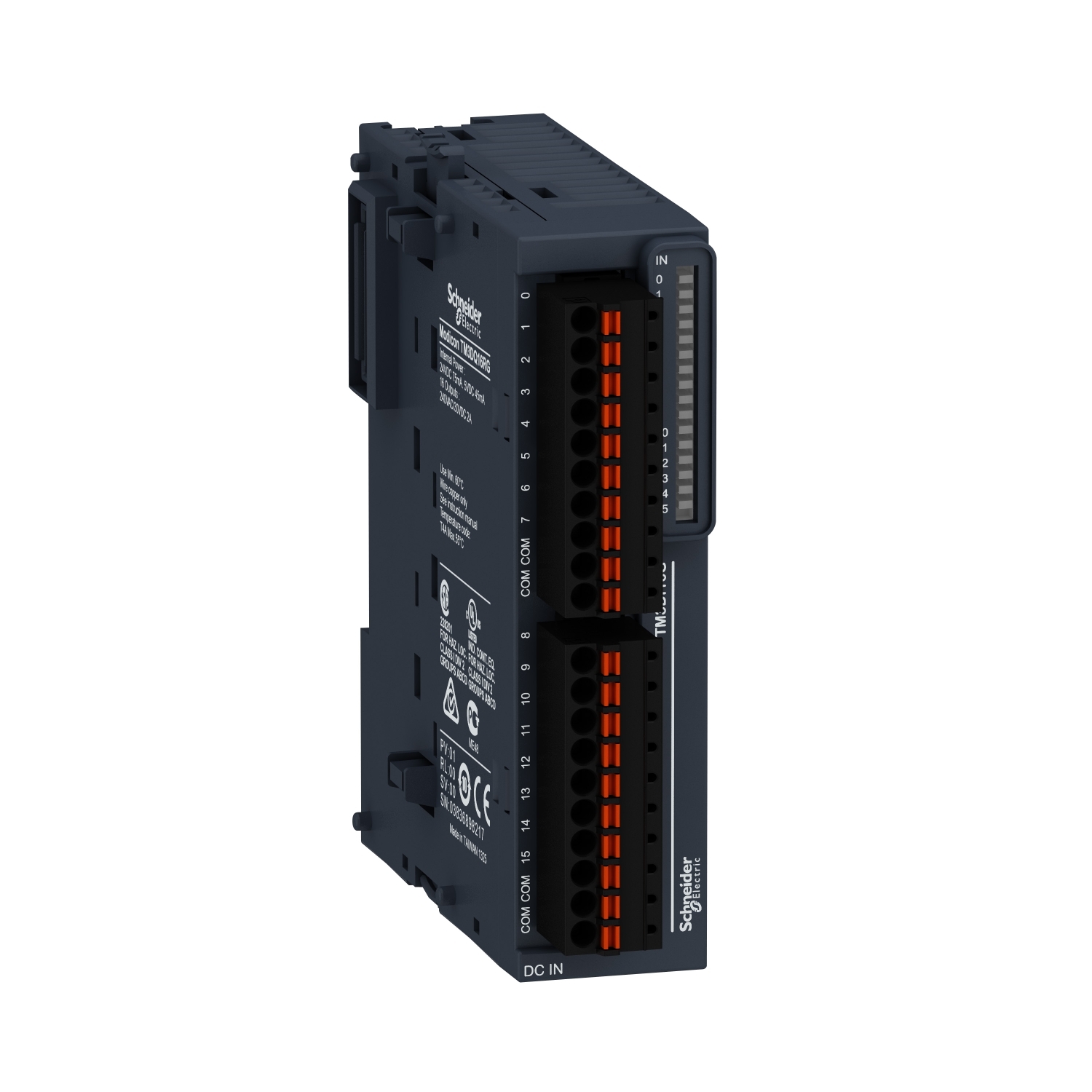 TM3DQ16RG ДИСКРЕТНЫЙ МОДУЛЬ РАСШИРЕНИЯ ТМ3- 16 ВЫХОДОВ РЕЛЕ ПРУЖ КЛЕММЫ Schneider Electric OEM ПЛК Modicon 