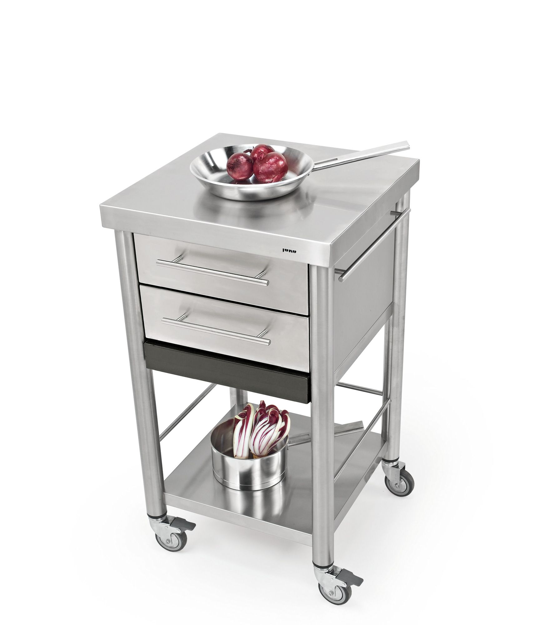 Отдельно стоящий кухонный модуль из нержавеющей стали с ручками JOKODOMUS Auxilium ARCH-00066012 - Вид №1