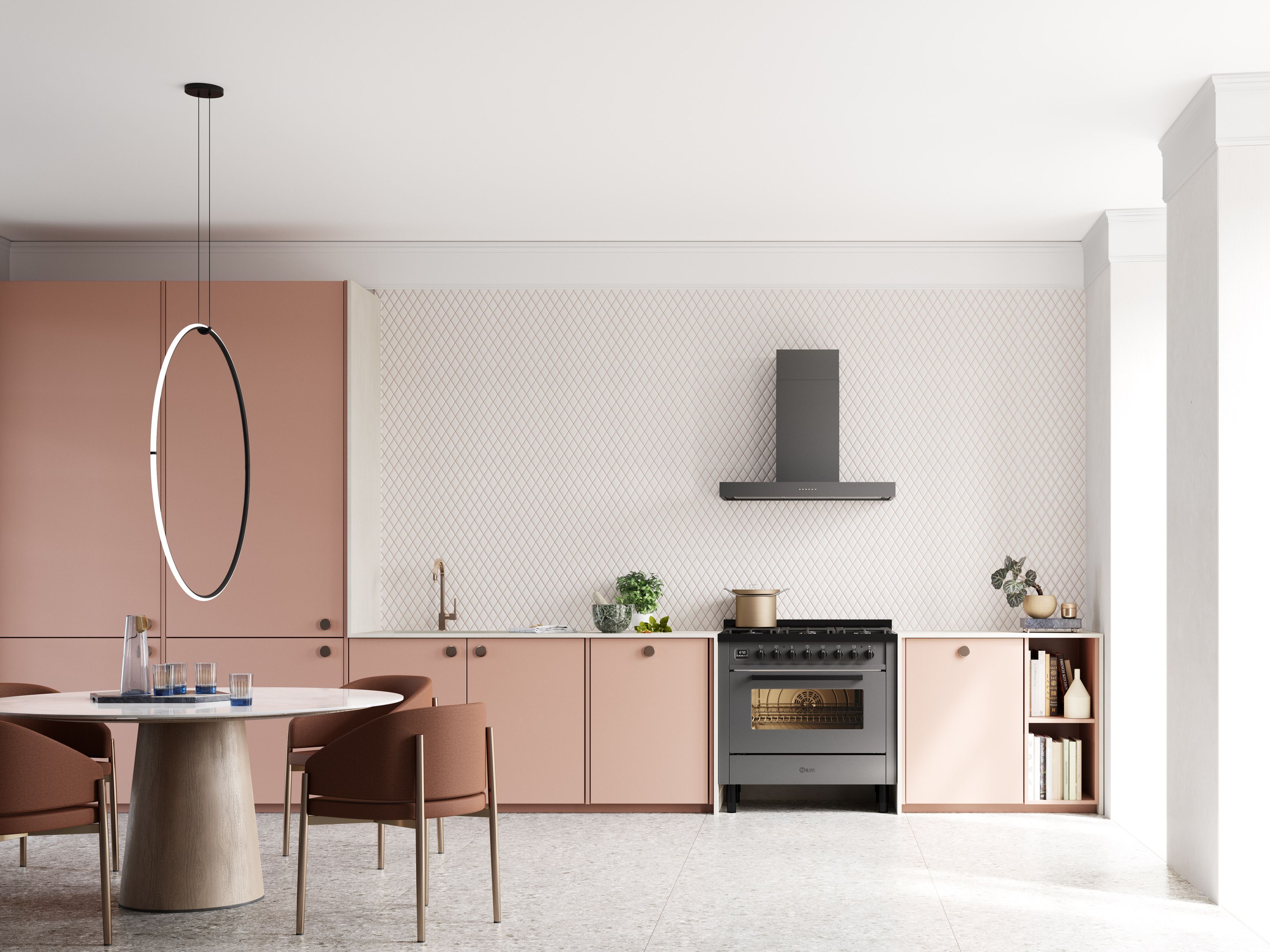 Настенный стальной вытяжной шкаф класса а Ilve Pro Line ARCH-00114700 - Вид №2