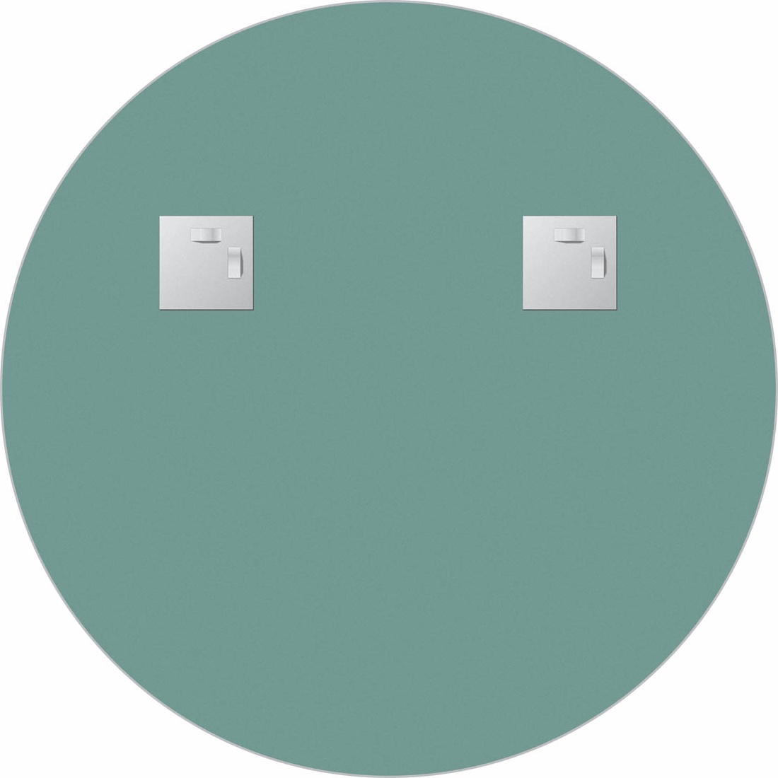 BY 0561 Зеркало с металлической полкой 50 cm EVOFORM Shadow - Вид №2