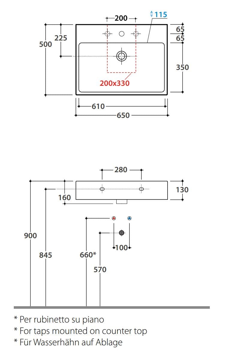 Одинарная керамическая раковина с переливом Ceramica Globo классика ARCH-00081435 - Вид №2