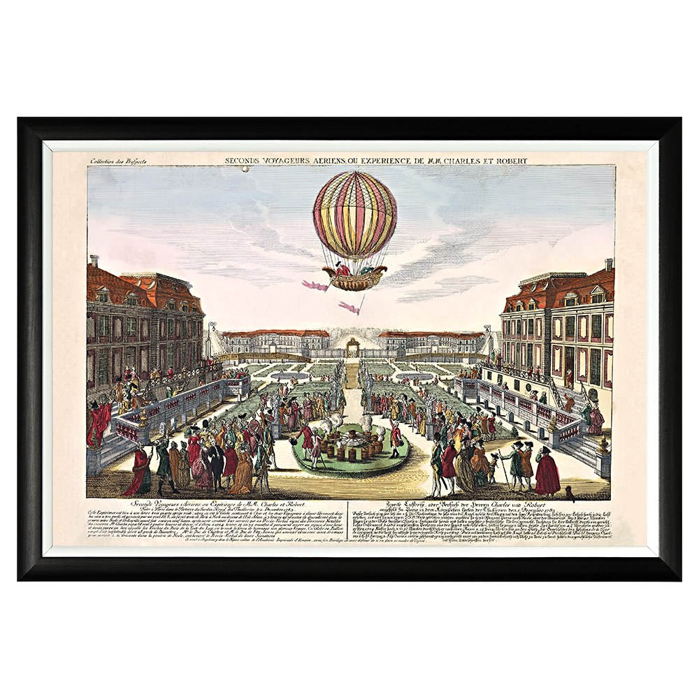 550016610_1818 Арт-постер «Сад Тюильри, 1 декабря 1783» Object Desire 