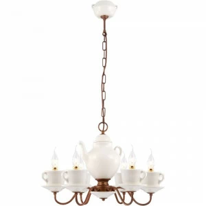 Подвесная люстра Arte Lamp Servizio A6483LM-6WH ARTE LAMP ДИЗАЙНЕРСКИЕ, SERVIZIO 056376 Белый