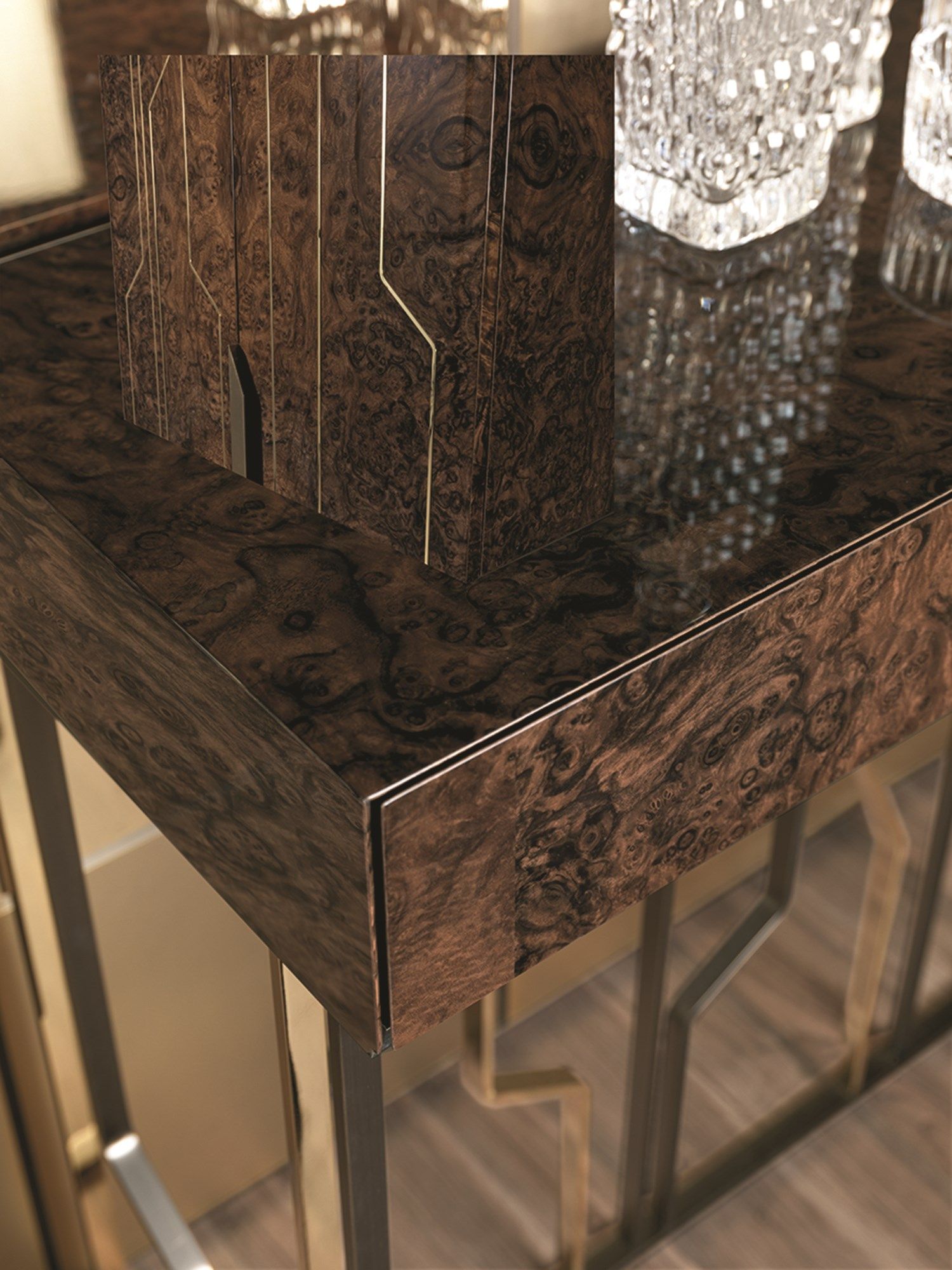 Деревянная прямоугольная консоль с ящиками Longhi Loveluxe 2017-Essence collection ARCH-00036031 - Вид №4