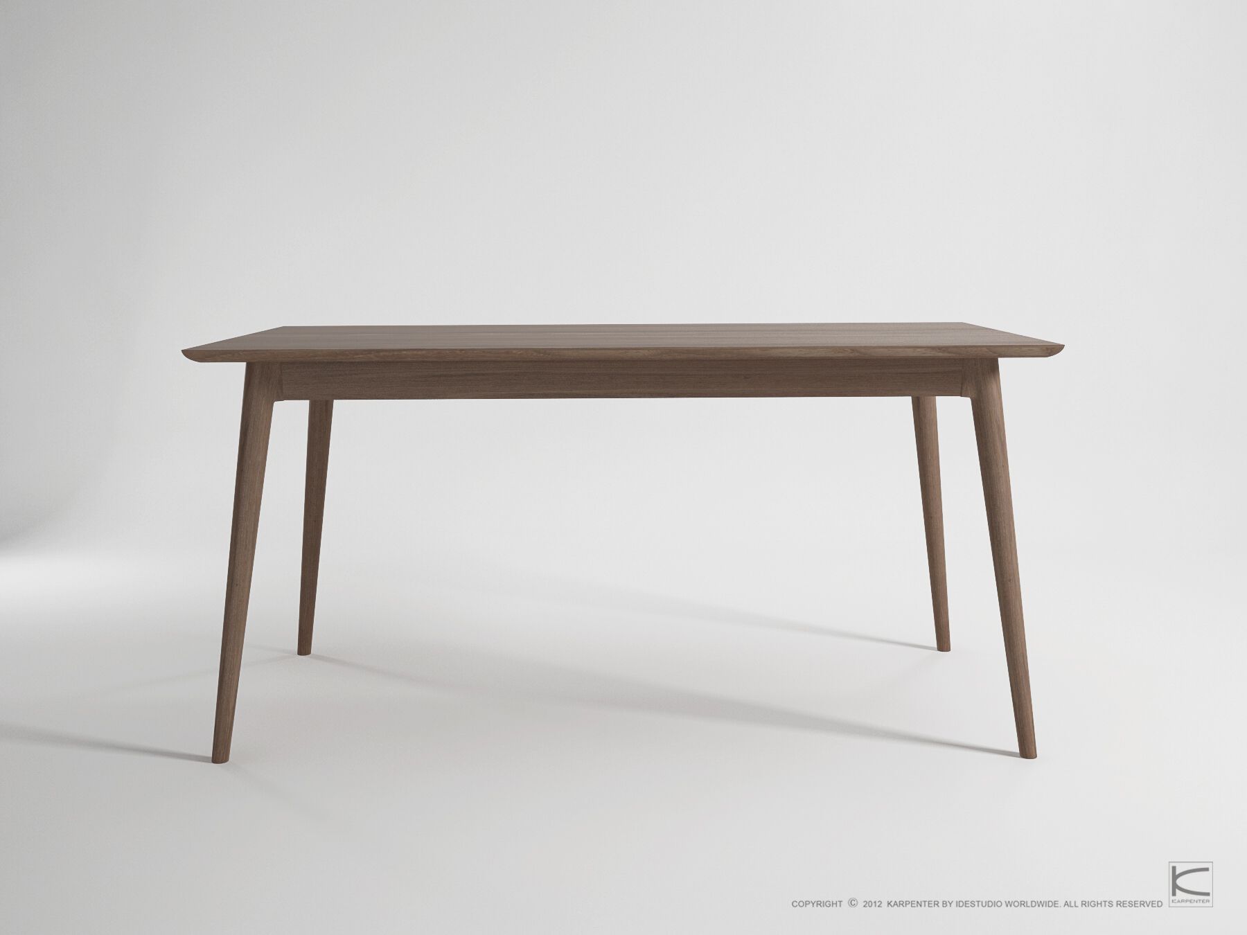 Деревянный прямоугольный стол для гостиной KARPENTER Винтаж ARCH-00108221 - Вид №3