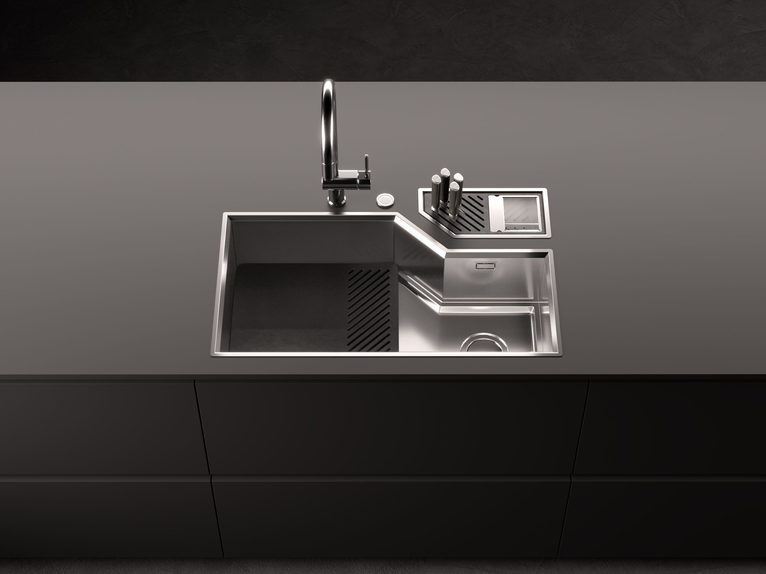 Раковина из нержавеющей стали с подходящим каналом Foster DIADE ARCH-00115732 - Вид №3