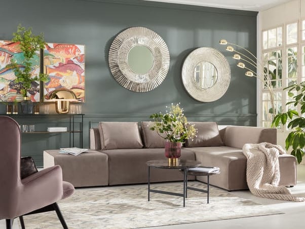 3-местный кожаный угловой диван KARE Design ARCH-00029960 - Вид №7