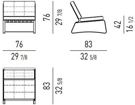 Minotti Стеганое кожаное кресло-санки sun-id-1351838 - Вид №4