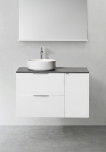 1390502 Шкаф Для Умывальника Форма 600 M Боковой Модуль Soft ... Hafa  Белый