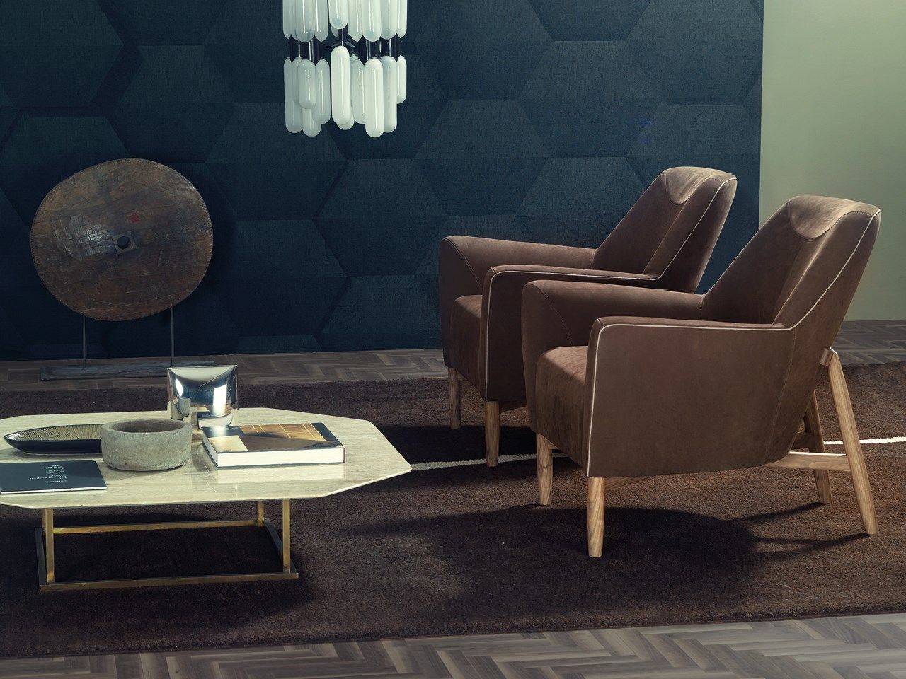 Кожаное кресло с подлокотниками Borzalino EVE PLUS ARCH-00073617 - Вид №4