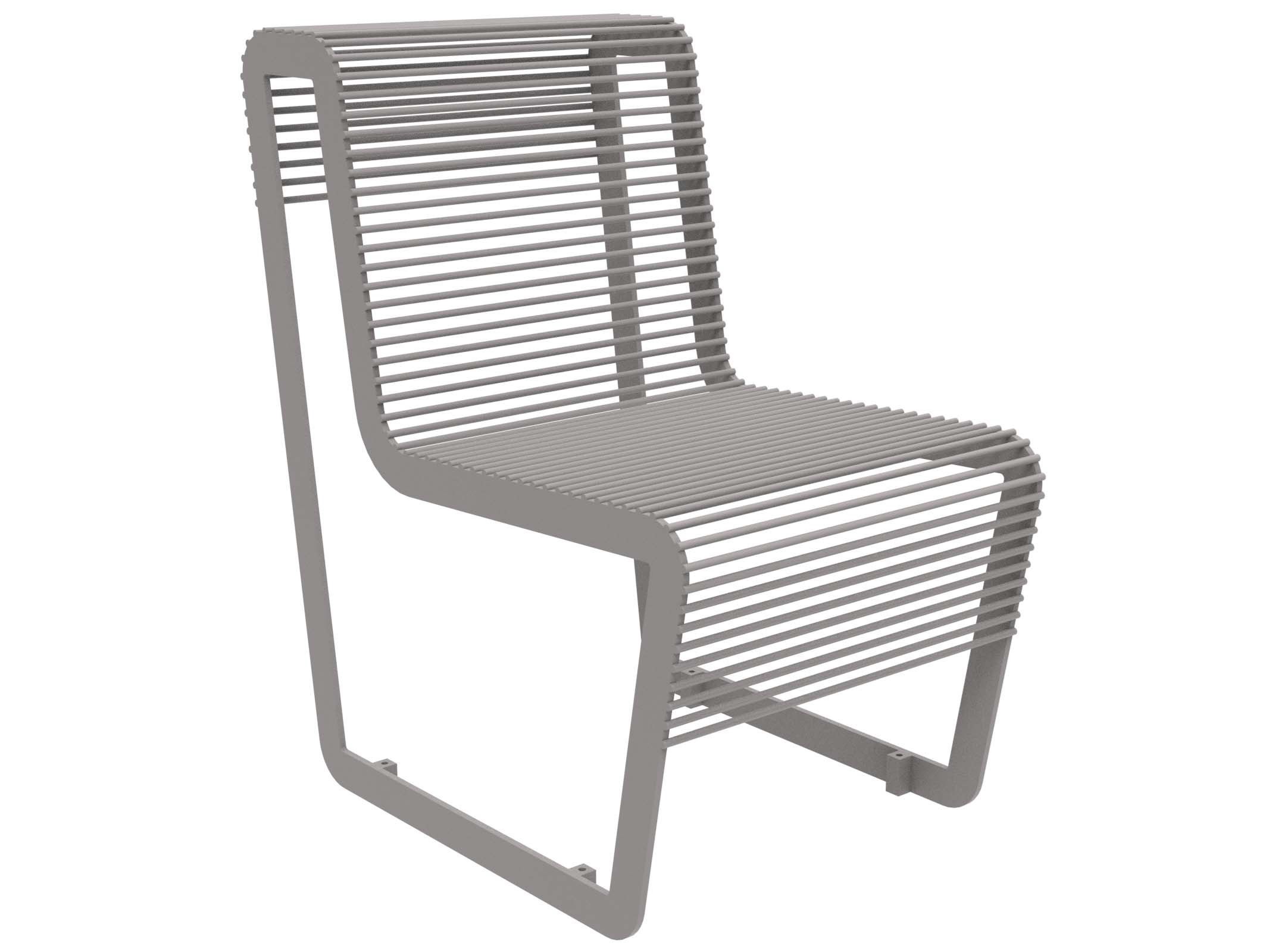 Оцинкованная стальная скамья со спинкой Lazzari Light ARCH-00005945 - Вид №11