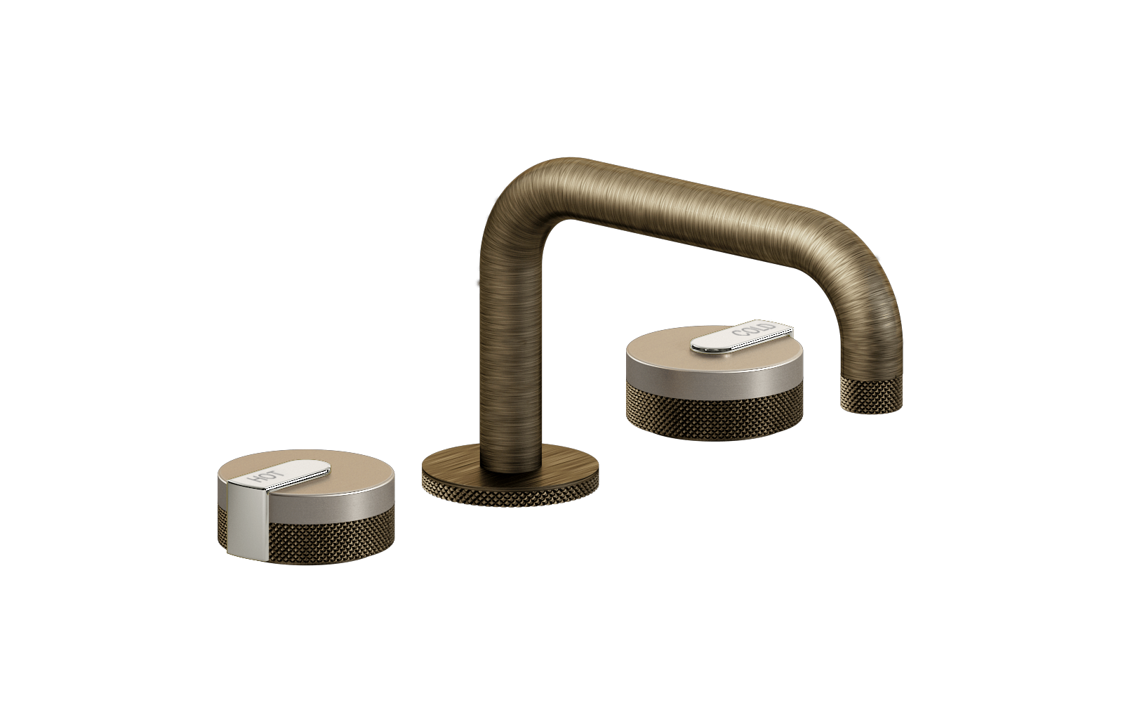 E-11510-R1BNi-L1PC-VBB Смеситель для умывальника на 3 отвертия GRAFF MOD+