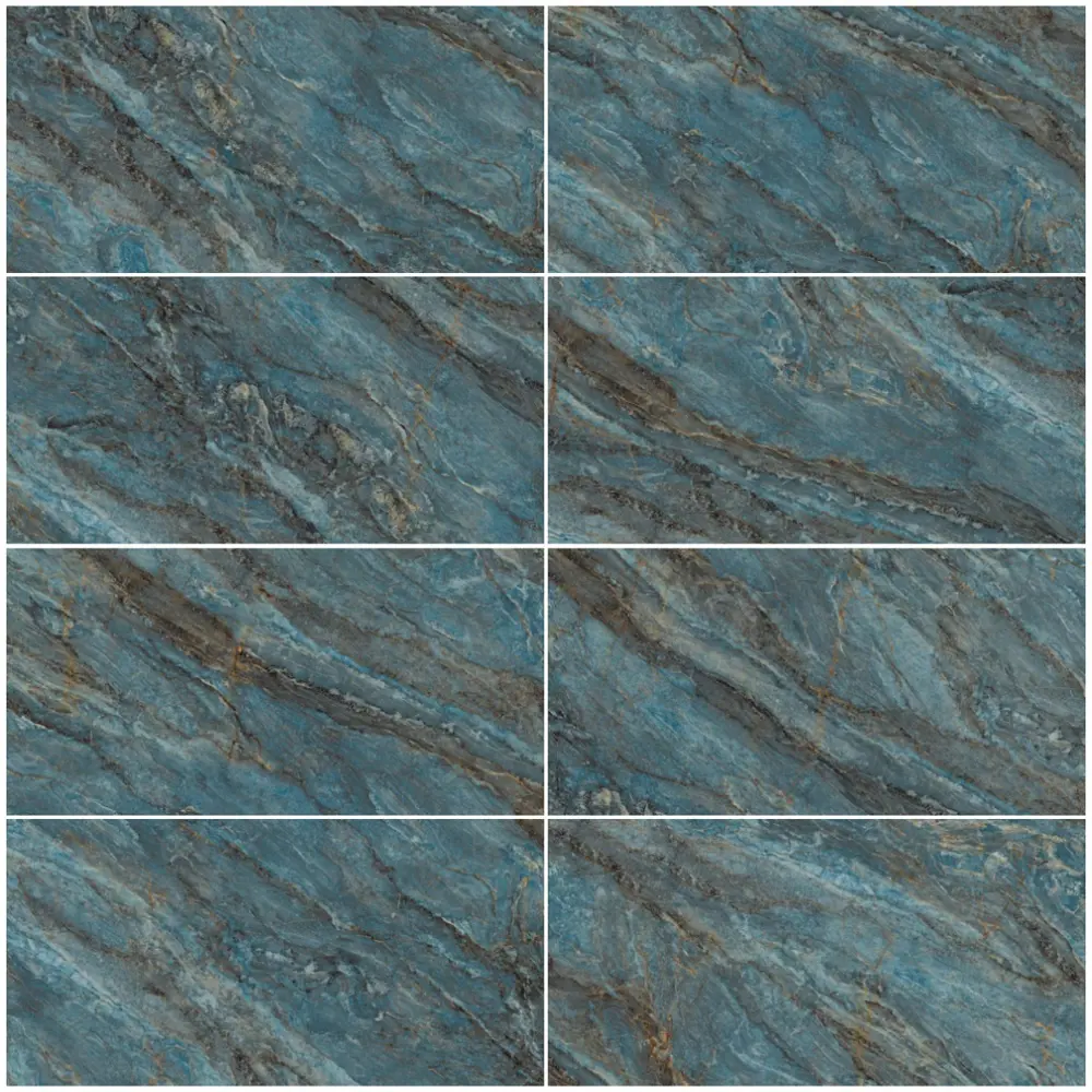 Глазурованный керамогранит Ceradim Beam Turquoise 60x120 см 1.44 м² лаппатированный цвет бирюзовый 89457833 STLM-2055235 - Вид №1
