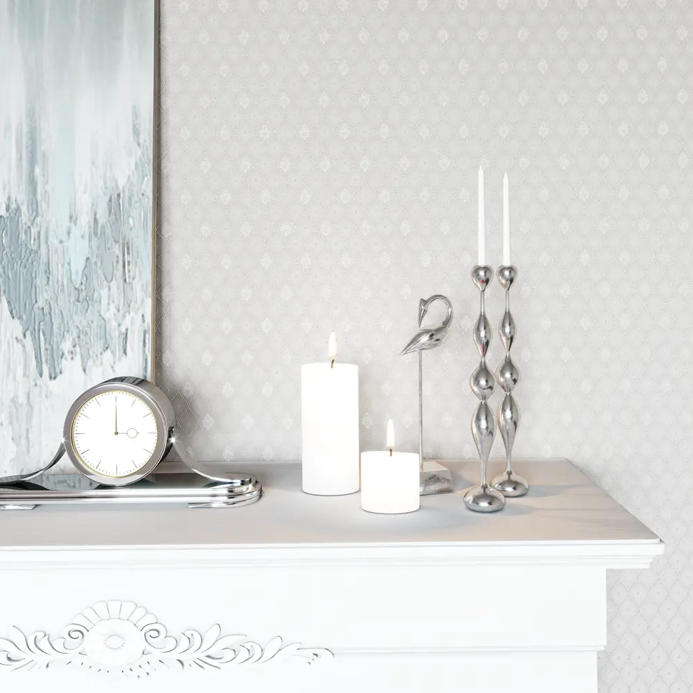 Флизелиновые обои PALITRA HOME Rosalina в серых тонах для элегантного интерьера 88120869 STLM-0076928 - Вид №2
