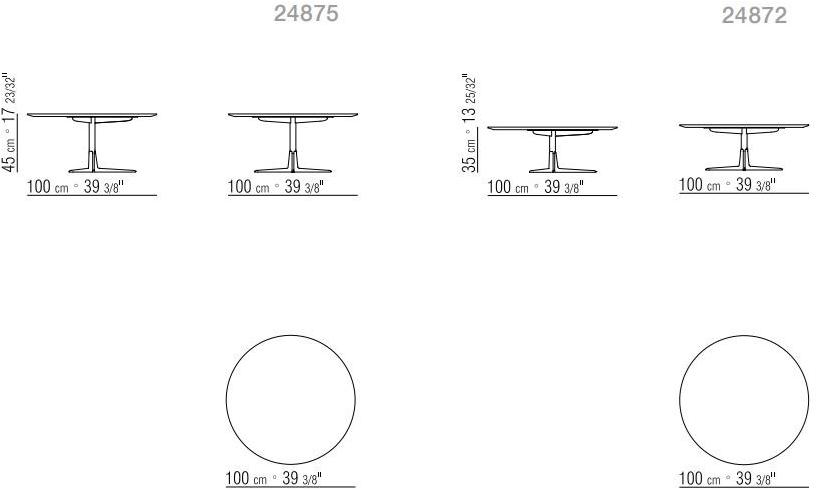 Flexform Журнальный столик из мрамора с подставкой 3 звезды Sveva sun-id-1370918 - Вид №7