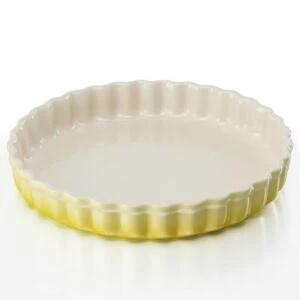 Форма для выпечки рифленая Le Creuset, 28 см, желтая