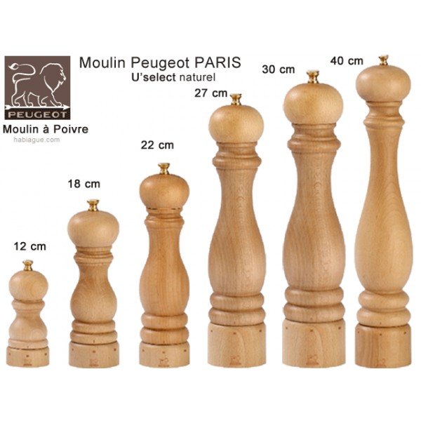 Мельница для перца светлое дерево 18 см Paris PEUGEOT ДИЗАЙНЕРСКИЕ 00-3952119 Бежевый  - Вид №2