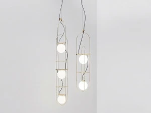 FontanaArte Подвесной светильник из дутого стекла Setareh