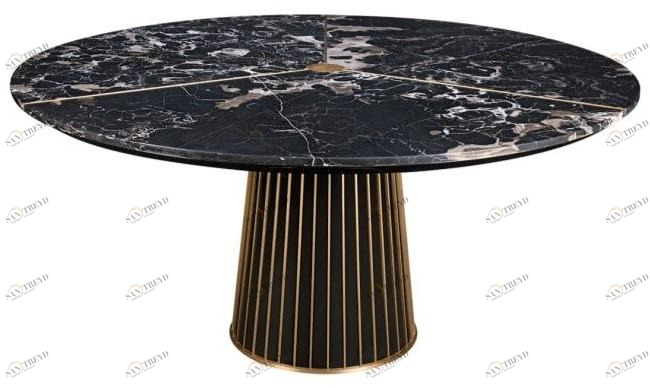 FRATO Круглый обеденный стол из мрамора  Ffu130007aaa 