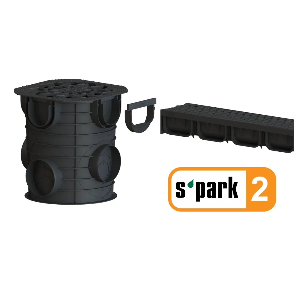 Дождесборник Standartpark Spark круглый с решеткой D283 мм STLM-2043144 - Вид №7