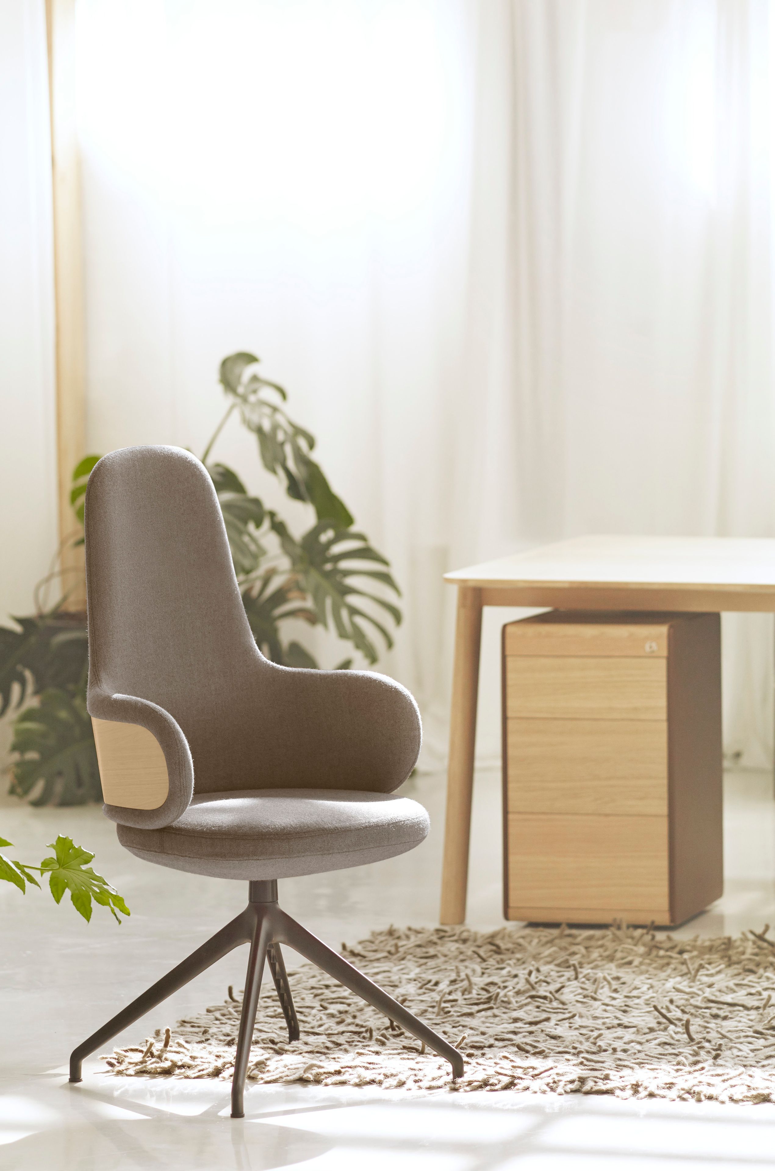 5-спицевое вращающееся офисное кресло с колесами ALKI LAN ARCH-00119942 - Вид №7