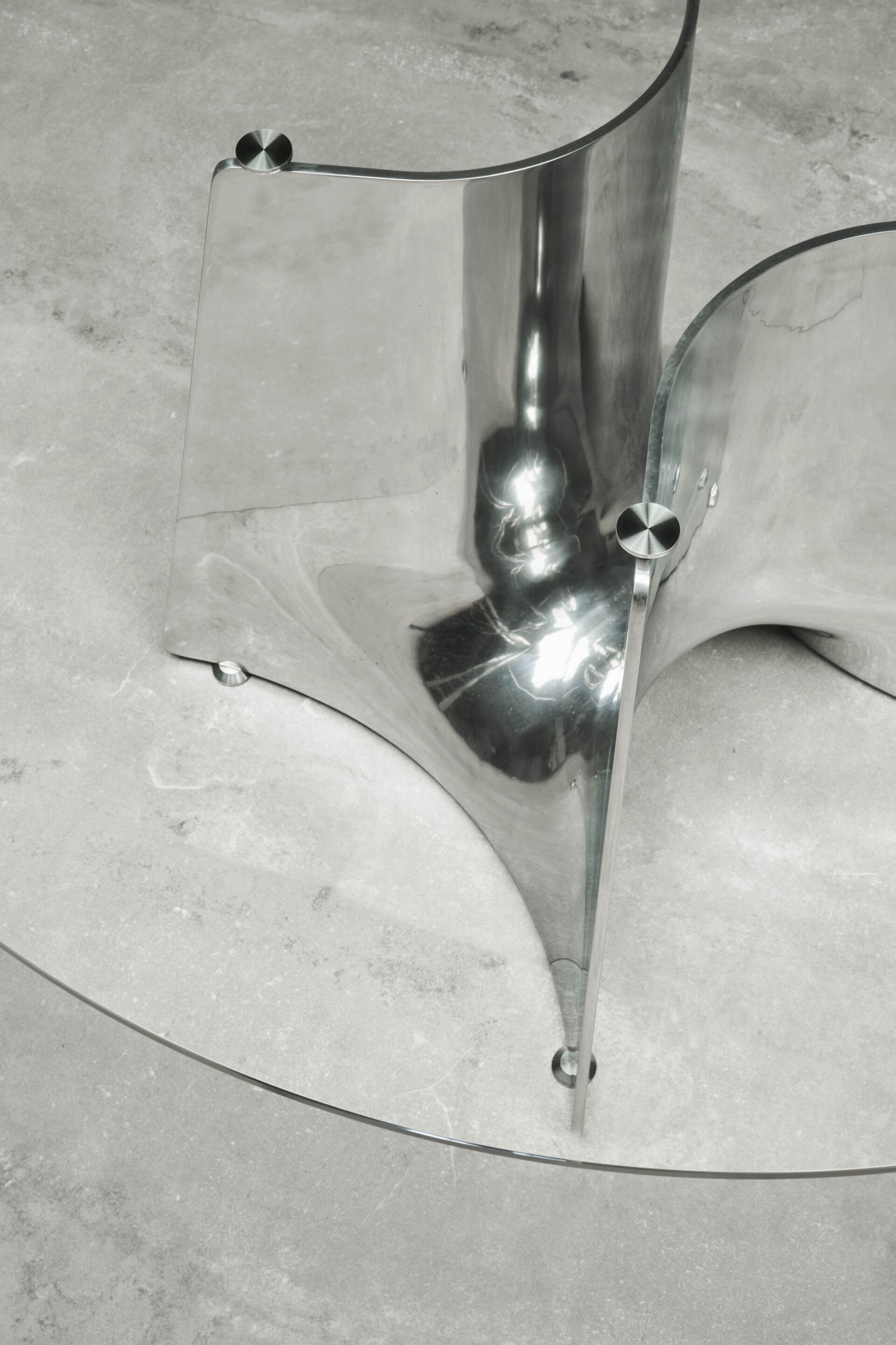 Круглый стол из алюминия и стекла BALERI ITALIA Bentz ARCH-00030100 - Вид №10