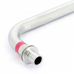 Угол с трубкой 500 мм из нержавеющей стали для подключения радиатора, REHAU 16x15