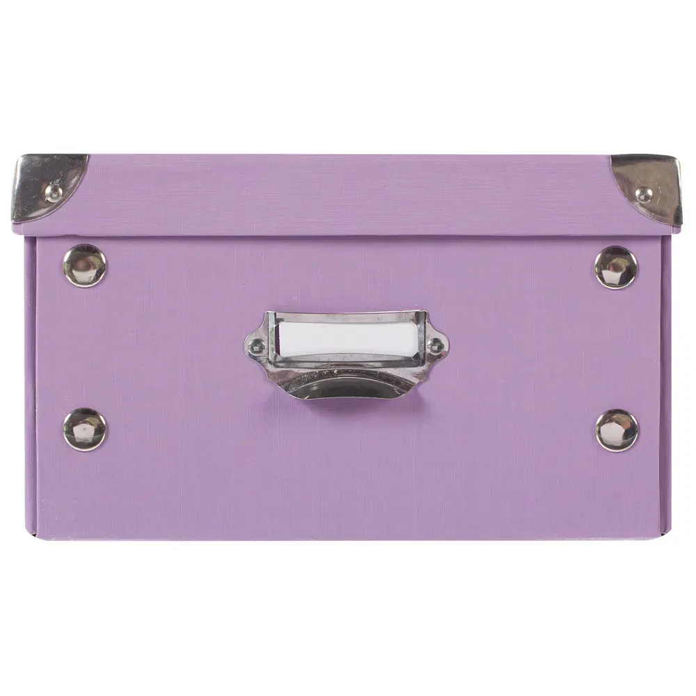 Коробка 31x13x22.5 см, картон, цвет сиреневый STORIDEA STLM-2009322 - Вид №2