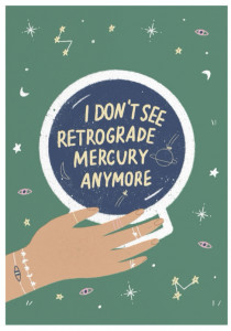 535080 Открытка "Mercury Retrograde" Opaperpaper
