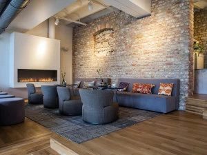 EcoSmart Fire Стальная каминная топка на биоэтаноле с панорамным остеклением Flex single sided fireplaces