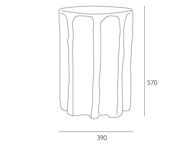 Круглый керамический журнальный столик pulpo Chouchou ARCH-00005283 - Вид №6