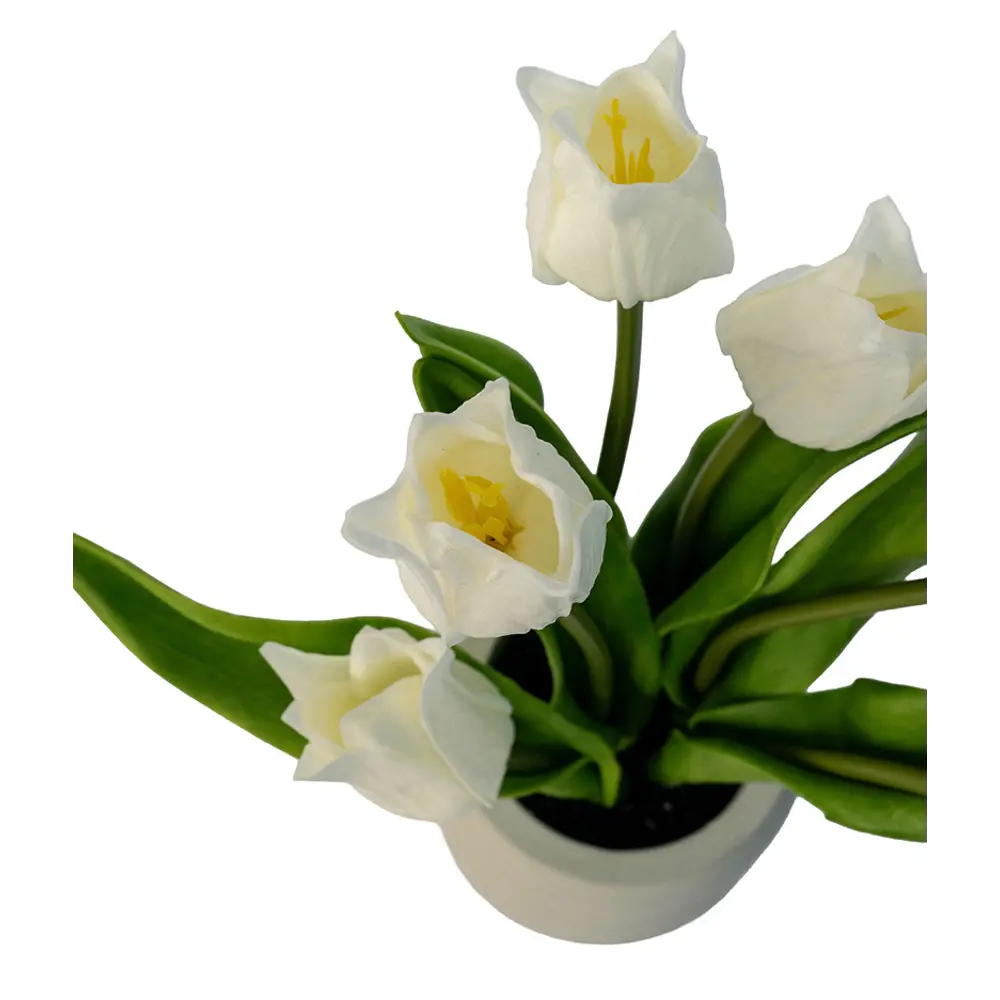 Искусственное растение в горшке h25 см белый Santreyd STLM-2004278 - Вид №2