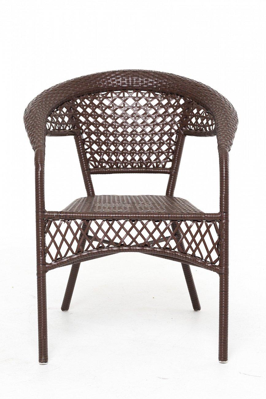 Кресло коричневое из искусственного ротанга GG-04-04 VINOTTI  00-3885165 Коричневый  - Вид №1