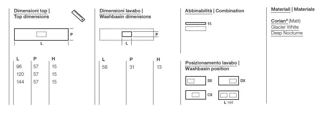 Подвесная раковина Corian® Rexa эсперанто ARCH-00012022 - Вид №1