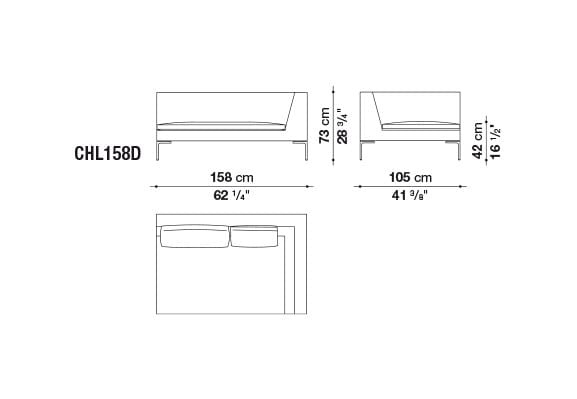 Секционный диван из ткани B&B Italia Charles Large ARCH-00101923 - Вид №11