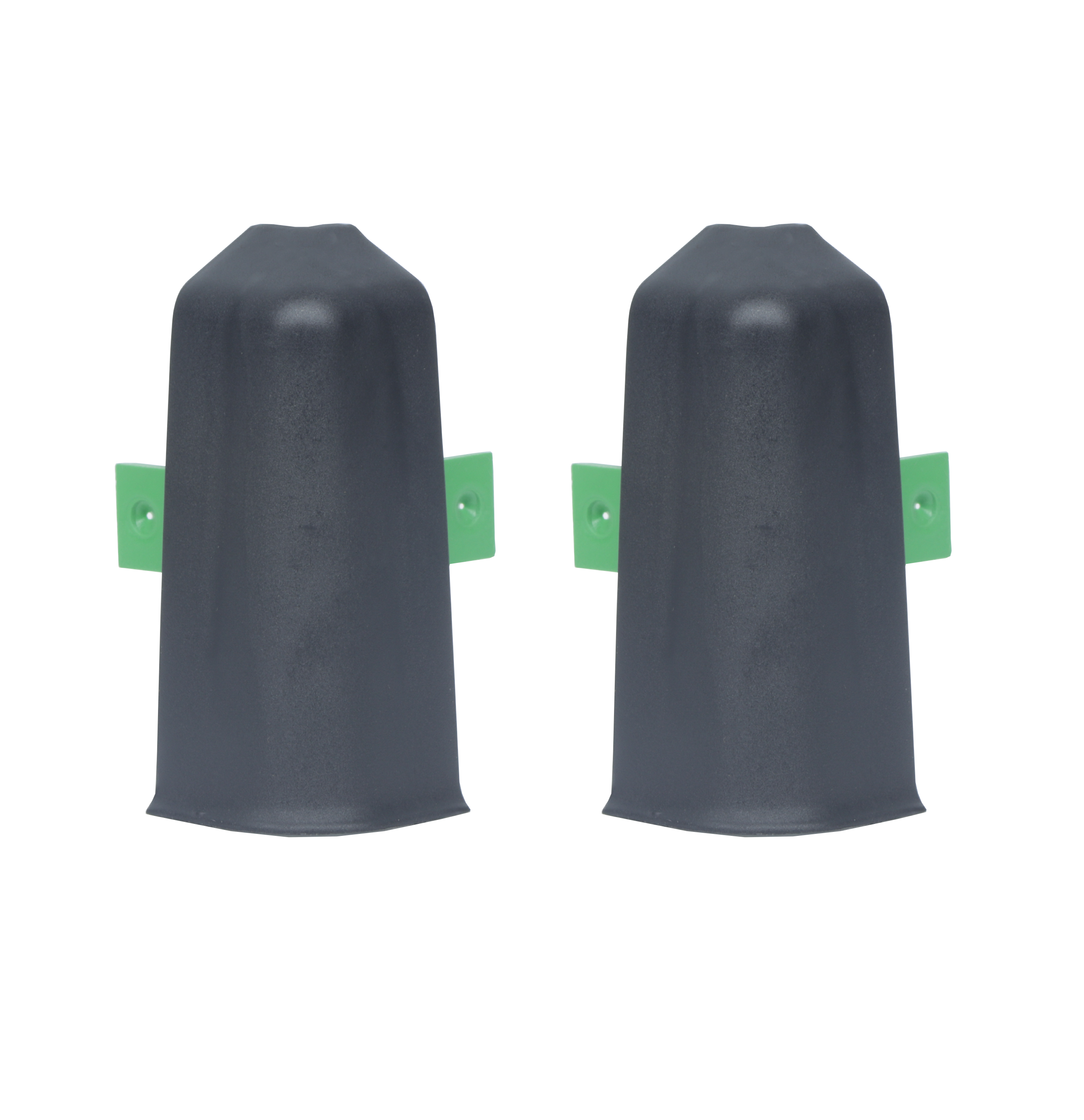 86483302 Угол внешний ПВХ 80 мм цвет черный матовый 2 шт. STLM-0069160 Santreyd 