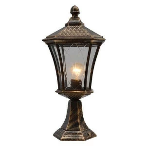 Уличный светильник ландшафтный H 52 см черное золото Virgo S 4690389064920 ELEKTROSTANDARD VIRGO 00-3898591 Прозрачный;черный