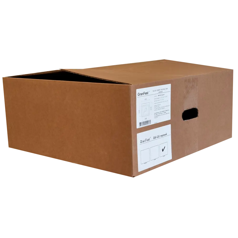 GRANFEST Smart GF-SM 430 - Врезная кухонная мойка из мраморной крошки черного цвета 89364736 STLM-0884721 - Вид №5