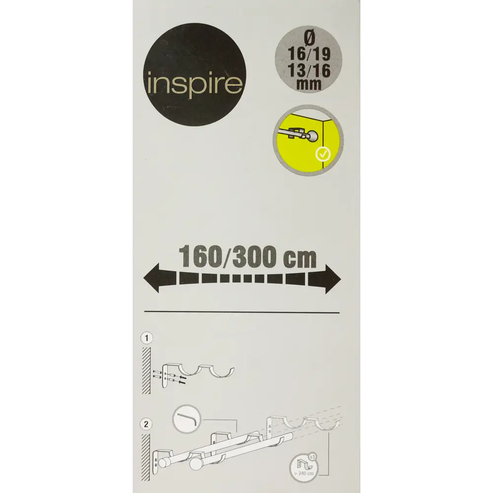 Карниз двухрядный раздвижной Inspire Шар 160-300 см цвет золотой антик 81976809 STLM-2147081  - Вид №10