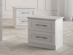 Деревянная прямоугольная тумбочка с ящиками