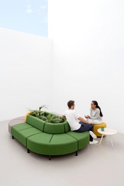 ACTIU Модульная тканевая скамья со спинкой Bend sun-id-1469665 - Вид №8