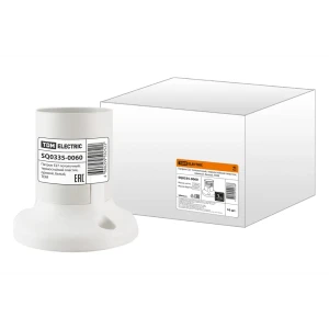 91246894 Патрон Tdm electric пластик Sq0335-0060 E27 цвет белый STLM-0911652