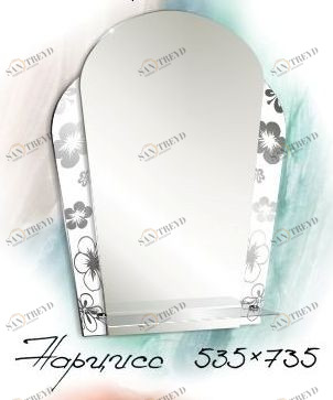 Зеркало Нарцисс 535х735 (047) Нарцисс МИР ЗЕРКАЛ 2322411